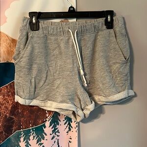 Gray Women's Casual Sweat Shorts